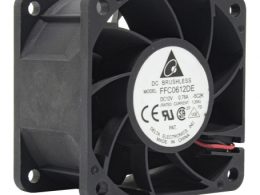 جت فن براشلس DC12V سایز 6X6X3.8 مدل FFC0612DE مارک DELTA