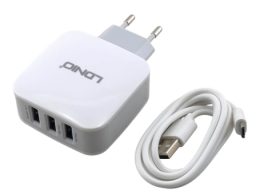 شارژر دیواری LDNIO مدل DL-AC70 توان 17W خروجی 5V-3.4A به همراه کابل Micro USB